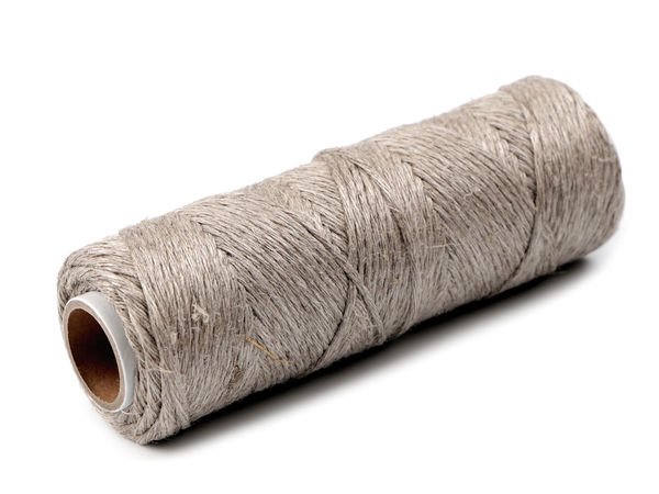 Premium 8-fädige Bastelkordel & Schnur aus Leinen (2 mm x 50 m) - Farbe Burlap