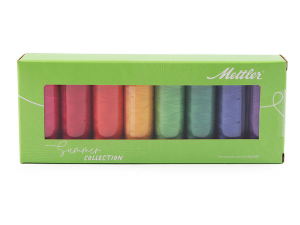 Mettler Silk-Finish Nähgarn-Set aus mercerisierter Baumwolle (8 x 150 m)