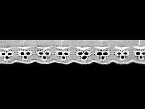 Premium Madeira-Lochspitzenborte Broderie Anglaise aus Polyester - 20 mm