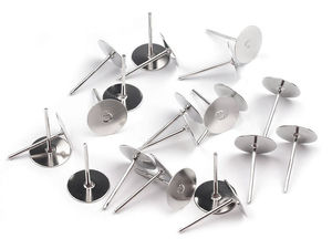 DIY-Ohrstecker-Rohlinge Ø 8 mm