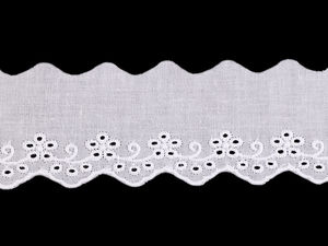 Broderie Anglaise Baumwoll-Lochspitze, Breite 40 mm