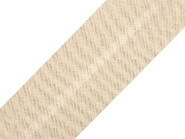 Premium Baumwoll-Schrägband vorgefalzt - 30 mm Breite, 25 m Rolle