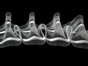 Transparentes Gardinenband Smokfalte Breite 50 mm