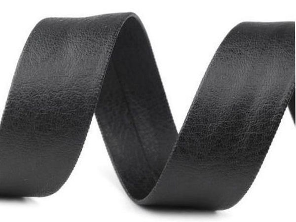 Premium Kunstleder-Schrägband einfach gefaltet - 15 mm Breite für Schneiderei, Handtaschen und Bastelarbeiten
