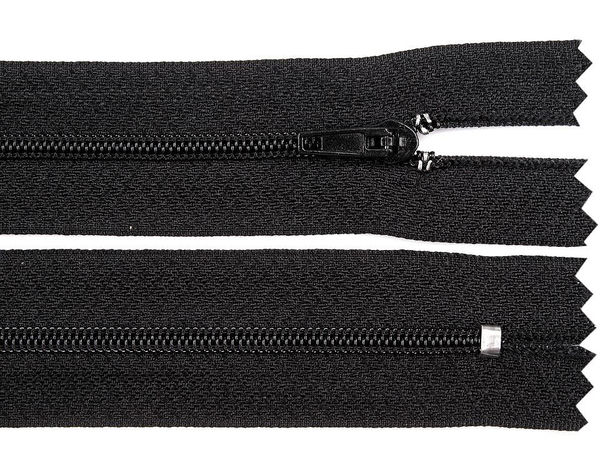Premium Nylon-Spiralreißverschluss Nr. 3 (nicht teilbar) mit Pinlock-Schieber (20 cm)
