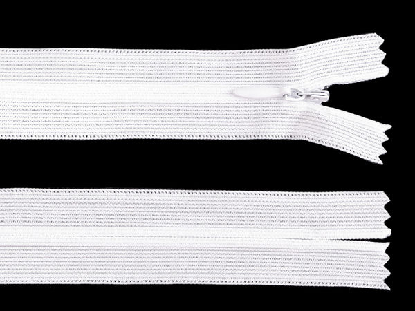 Nahtverdeckter Nylon-Reißverschluss Nr. 3, Länge 65 cm, Dederon