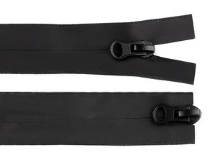 Wasserdichter Nylon-Reißverschluss Nr. 5 Länge 90 cm, matt, 2 Schieber / Zwei-Wege