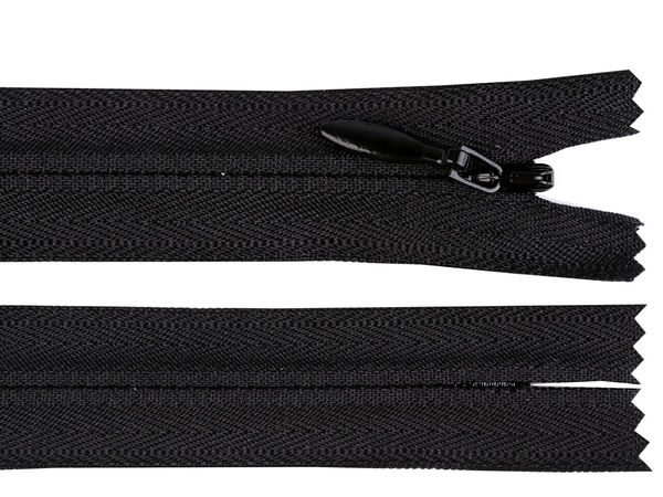 YKK Nr. 4 nahtverdeckter Nylon-Reißverschluss (50 cm) - Premium nicht teilbarer verdeckter Reißverschluss