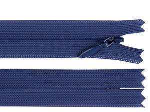 Nahtverdeckter Nylon-Reißverschluss YKK Nr. 3, Länge 50 cm, Dederon