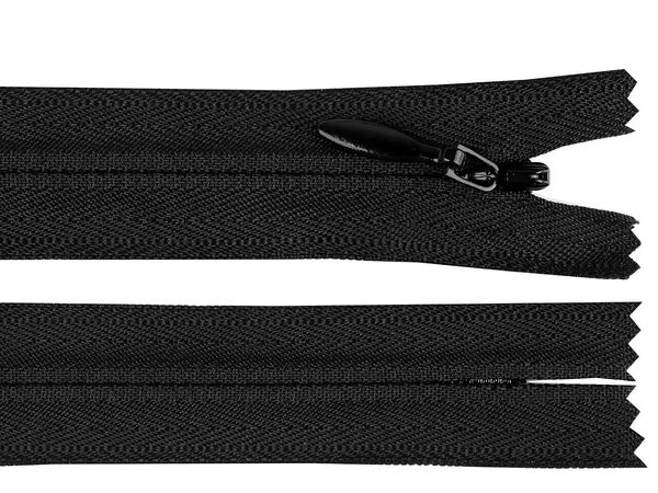 Nahtverdeckter Nylon-Reißverschluss YKK Nr. 4, Länge 55 cm