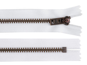 YKK Nr. 5 nicht teilbarer Metall-Reißverschluss (18 cm) für Jeans, Jacken und Accessoires