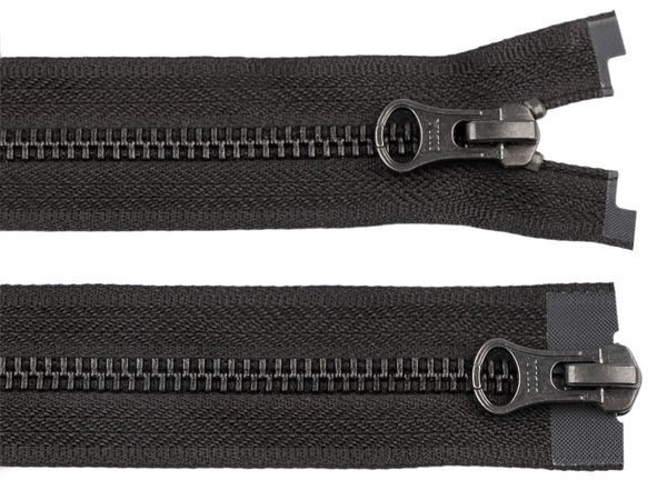 YKK Nr. 5 Teilbarer Zwei-Wege-Metallreißverschluss - 80 cm robuster Premium-Verschluss für Lederjacken, Mäntel und Outdoorbekleidung