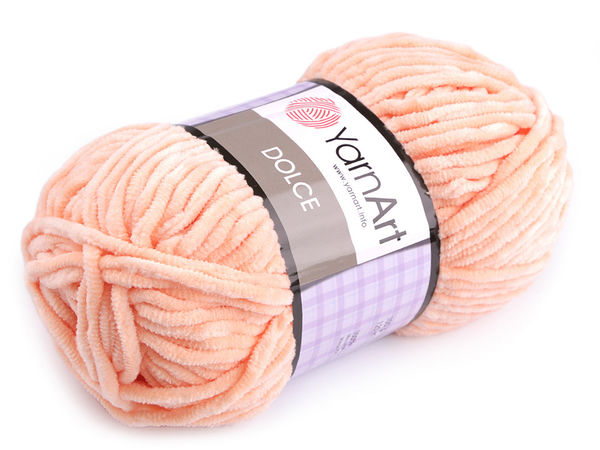 YarnArt Dolce Premium Chenillegarn – Weiches samtiges Strick- und Häkelgarn (100g)