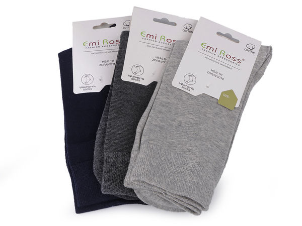 Emi Ross Premium Damen-Baumwollsocken – Bequeme, atmungsaktive Socken mit flacher Zehennaht