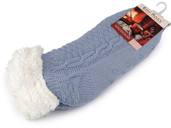Dicke, kuschelige Knöchelsocken mit Sherpa-Futter, rutschfest