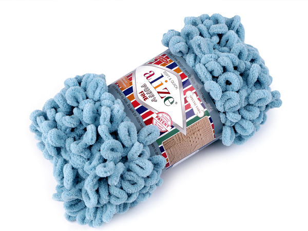Alize Puffy Fine Schlaufengarn – Premium weiche Chenille-Wolle (100g) zum Stricken ohne Nadeln