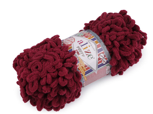 Alize Puffy Fine Schlaufengarn – Premium weiche Chenille-Wolle (100g) zum Stricken ohne Nadeln