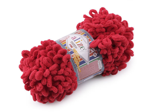 Alize Puffy Fine Schlaufengarn – Premium weiche Chenille-Wolle (100g) zum Stricken ohne Nadeln