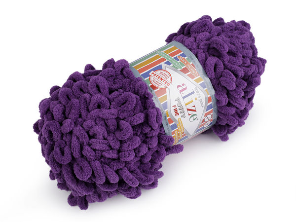 Alize Puffy Fine Schlaufengarn – Premium weiche Chenille-Wolle (100g) zum Stricken ohne Nadeln