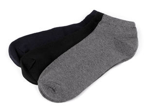 Herren Premium-Baumwoll-Kurzsocken mit druckfreiem medizinischem Komfortbund - Dunkle Farben sortiert (Größe 47-52)