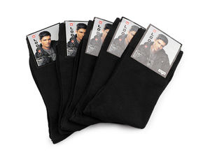 Premium Herren-Socken-Set aus Baumwolle (7er-Pack) - Atmungsaktive Kniestrümpfe mit druckfreiem Bund, Schwarz