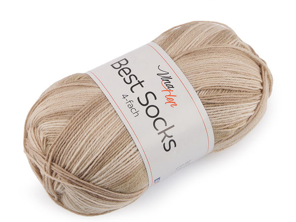 Best Socks selbstmusternde Sockenwolle – Premium-Sockenwolle aus Wollmischung, 100g