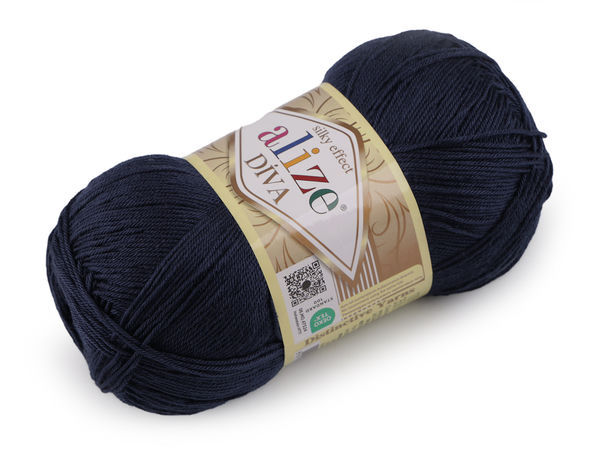 Alize Diva Premium Strick- und Häkelgarn (100g) – Weiches Garn mit Seideneffekt
