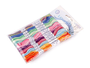 Stickgarn Typ Mouline, Set 12 Stück / 8 m