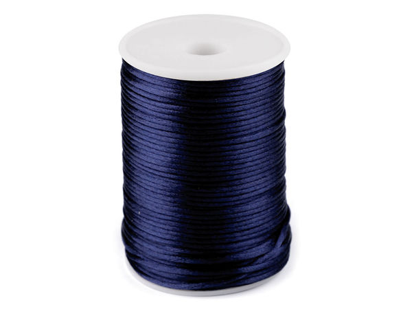 Polyester-Satinkordel Rattail Ø 2 mm