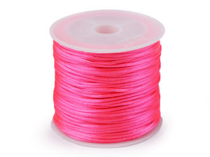 Premium 1 mm Satinkordel - Hochwertige Kordel für Schmuckherstellung, Kumihimo und DIY-Bastelarbeiten