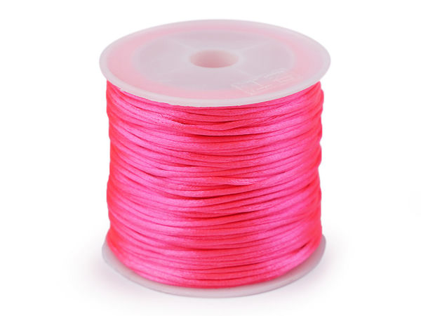 Premium 1 mm Satinkordel - Hochwertige Kordel für Schmuckherstellung, Kumihimo und DIY-Bastelarbeiten
