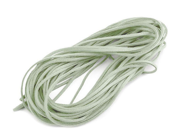 Premium flaches Öko-Lederband, 3 mm Breite - Kunstlederband für die Schmuckherstellung, Handarbeiten und dekorative Schnürungen