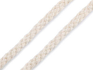 Premium 5mm gedrehte Baumwollkordel und geflochtenes Bastelgarn (Ecru Hell)