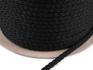 Premium 6mm Polyester-Kordel - Strapazierfähige Universalkordel aus tschechischer Herstellung für Kleidung und Heimtextilien