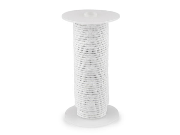 Premium-Bleiband für Gardinen - 30g/m Beschwerungsband für Vorhänge & Dekostoffe (Weiß)
