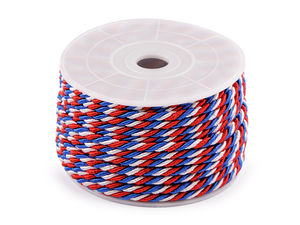 Dreifarbige gedrehte Kordel Ø4 mm