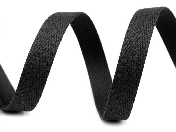 Premium Fischgrat-Köperband (12mm) – Strapazierfähiges Band für Kordeln, Kleidungsverstärkung & Handarbeiten