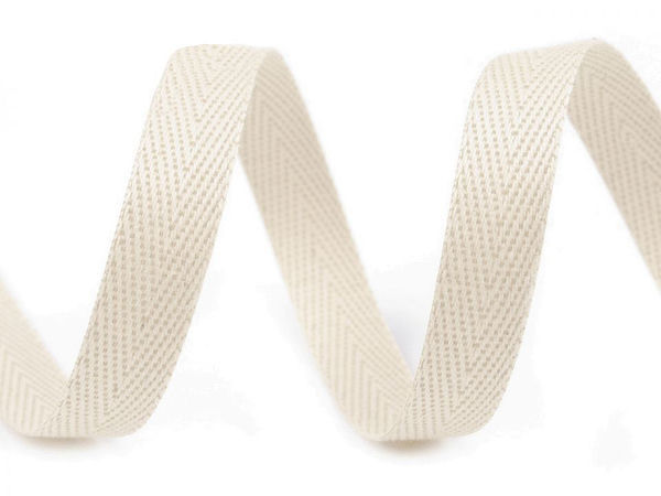 Premium Fischgrat-Köperband (12mm) – Strapazierfähiges Band für Kordeln, Kleidungsverstärkung & Handarbeiten