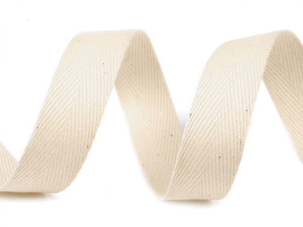 Premium Fischgrat-Köperband (14 mm Breite) – Strapazierfähiges Webband für Kordelzüge, Bekleidung und Näharbeiten