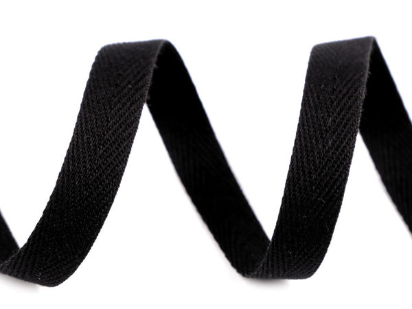 Premium Baumwoll-Köperband (10 mm Breite) - Strapazierfähiges Band zum Nähen, für Kordelzüge und Bastelarbeiten