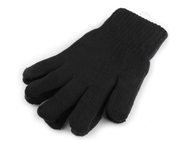 Premium Doppelstrick-Winterhandschuhe für Herren – Thermo-Frotteefutter & elastische Bündchen