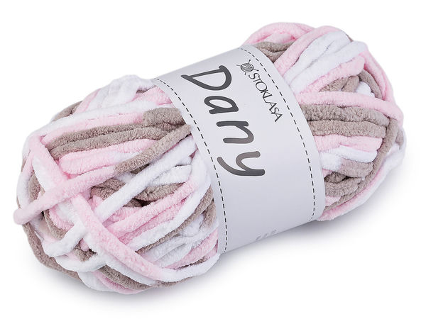 Dany Premium Chenille-Strickgarn - Weiches Plüsch-Häkelgarn, 100g