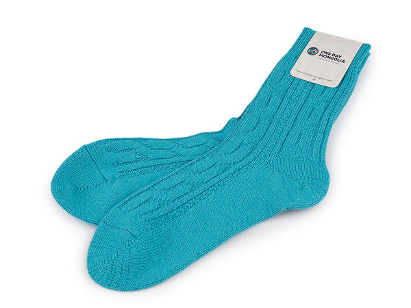 Mongolische Unisex-Wollsocken