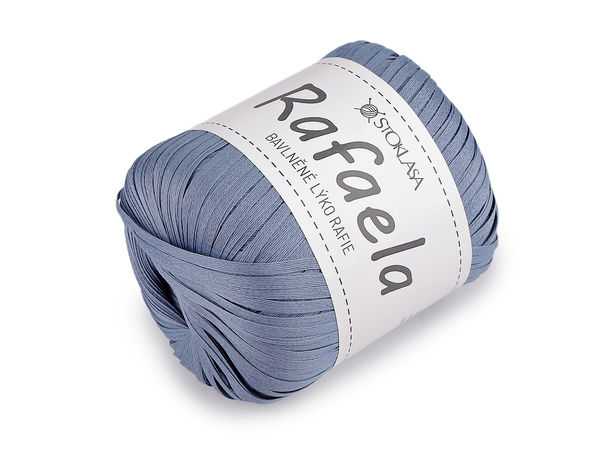 Rafaela 4mm flaches Baumwollbast-Garn - Premium-Band in Bast-Optik zum Häkeln und Basteln