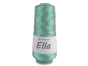 Ella Premium Metallic Strick- und Häkelgarn (200g) – Schimmerndes dickes Garn für Handarbeiten, Taschen und Schmuck