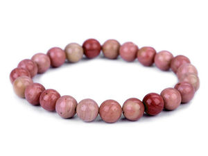 Mineralperlen-Armband Rhodonit