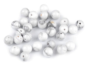Premium Howlith Edelsteinperlen (6 mm) - Runde Natursteinperlen für die Schmuckherstellung