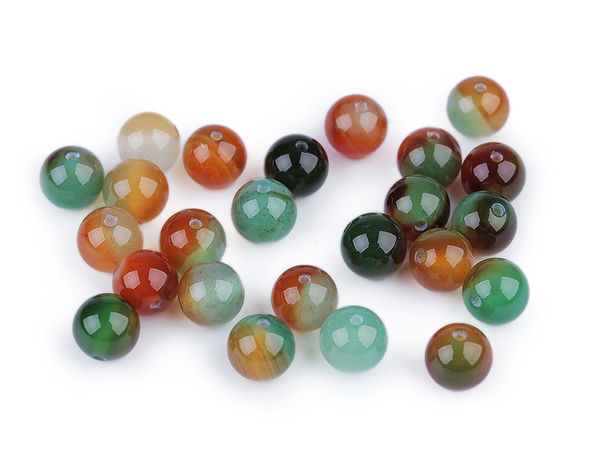 Premium Achat-Edelsteinperlen Bunt - 8 mm Mineralperlen zur Schmuckherstellung
