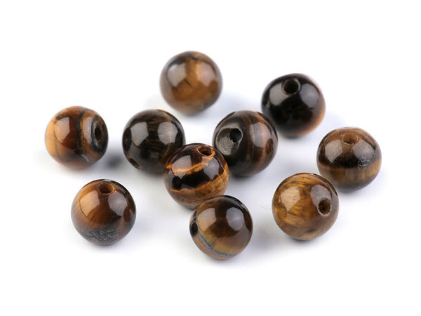 Natürliche Tigerauge-Mineralperlen - Runde Ø6mm Edelsteinperlen für die Schmuckherstellung