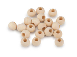 Holzperlen unlackiert Ø15 mm